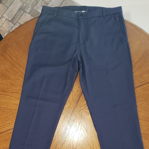 Lululemon Commission Pants Navy Blue Work Casual Men's Size 38x34 Excellent! - Picture 2 of 4